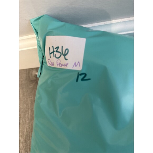 Rae Dunn PEACE green Raglan Sweater blouson Sleeve Cozy Holiday NWT $78 Small - Picture 7 of 7